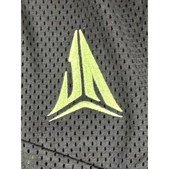 Nike Ja Morant 2 in‎ 1 Basketball Shorts Black Lime Green Mens 3XL-TALL NEW NWT - Picture 2 of 10